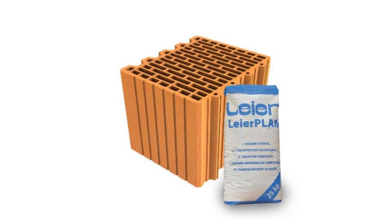 LeierPLAN 30 N+F csiszolt tégla + vékony falazóhabarcs